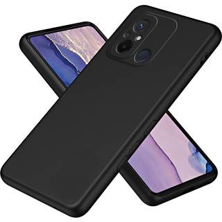 Xiaomi Redmi 12C Fleksibelt Plastik Bagside Cover - Sort