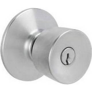 Schlage F51A Bel 626 Bell Knob Keyed Entry Lock Satin Chrome