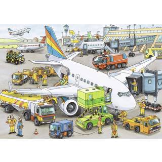 Ravensburger Busy Airport - 35 stykker Jigsaw Puzzle For Kids - Hvert stykke er unikke stykker passer perfekt sammen