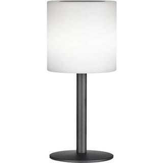 Lesina LED-solar-bordlampe, sandsort/hvid