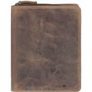 Schreibmappe A5 Leder braun mit Reißverschluss VINTAGE 1633 | Greenburry Shop