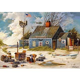 Buffalo Games - Charles Wysocki - Peddler's Hope Chest - 300 Piece Jigsaw Puzzle For Families, der udfordrer puslespil perfekt til spilaftener