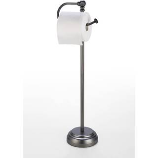 Sunnypoint Classic Badeværelse Fritstående toiletvævspapir Roll Holder Stand (sort nikkel)