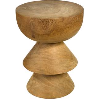 POLSPOTTEN Seating - 'Short Skirt' stool in Cognac Wood