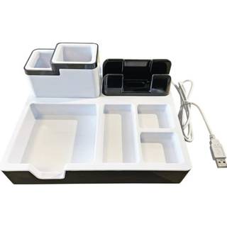 Twin desk organizer 95x216x210mm sort