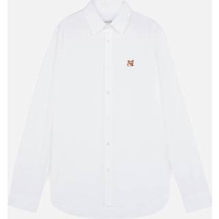 Maison Kitsune Fox Head Poplin Shirt White