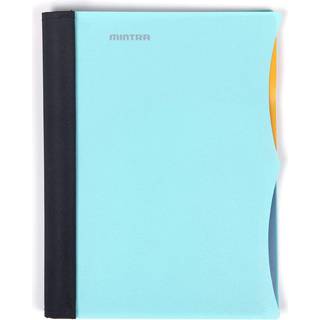 MINTRA OFFICE Holdbar Premium Spiral Notebook ((Teal 2 Emne (6in x 9,5in)) Tr?dstof d?kket spoler ingen snags aftagelige justerbare lomme alerula