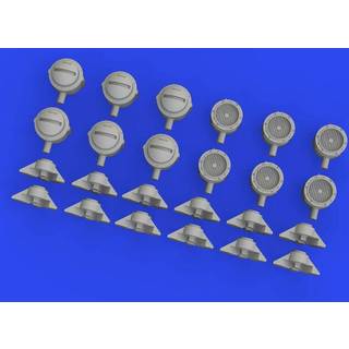 WWII German lamp headlights PRINT 1/35