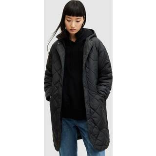 All Saints AllSaints Black Rina Liner Coat