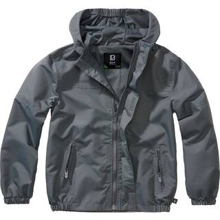 Brandit Kids Summer Front-Zip Windbreaker Anthracite