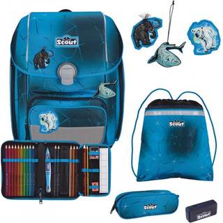 Scout Genius Exklusiv Safety Light Polar Blue Schulranzenset