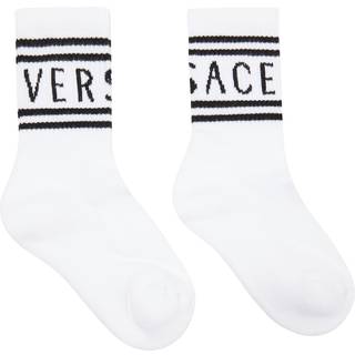 Versace Kids Logo cotton-blend socks - white - EU 34