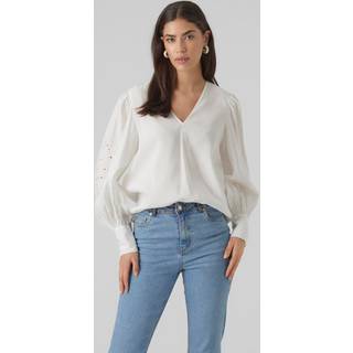 VERO MODA dame bluse VMSANI - Snow white - XS