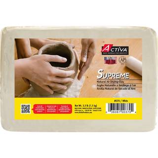 Activa Supreme Artist's Air-Dry Modelling 3,3 pund hvid ler
