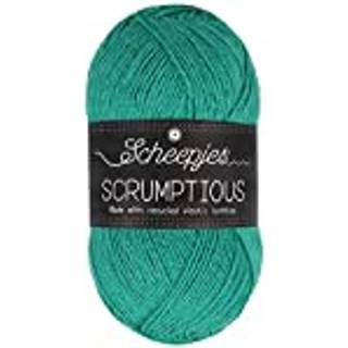 Scheepjes Scrumptious 353 Mint Chocolate Cookie Indhold: 50% Polyester fra genanvendte plastflasker / 50% akryl Vægt/længde: 100 g = ca. 300 meter Anbefalede pinde: 4 mm Strikkefasthed: 10 x 10 cm = 20 m x 24 r Kan vaskes på skånsom maskinvask, maks. 30 °C / Tørres fladt.