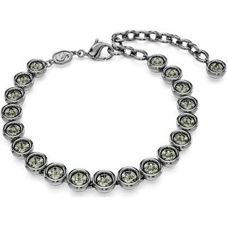 Imber Tennis Armband, Rundschliff, Schwarz, Rutheniert