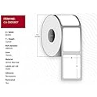 Label 76 x 51mm, core 76mm,