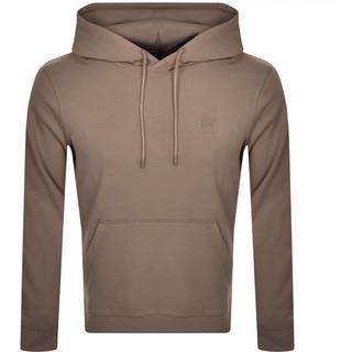 BOSS Orange Herren Hoodie braun unifarben