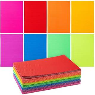 64 PAKK Farvet b?lgepapark til h?ndv?rkskunstprojekter DIY -tegn 8 Lyse farver (8,3 x 11,8 in)