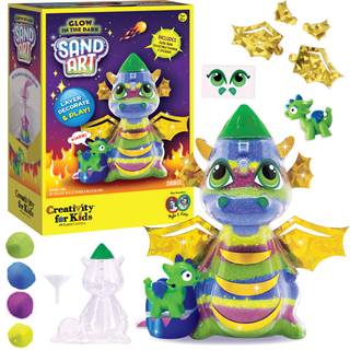 Kreativitet til b?rn Sandkunst Kit til b?rn: Dragon - Kunst og h?ndv?rk til b?rn i alderen 6-8+ sm? gaver til b?rn
