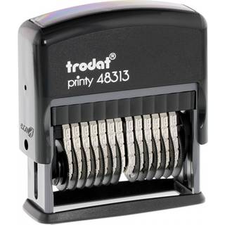 Trodat Printy 48313 Tals 13 tegn Fonth?jde 3,8 mm sort