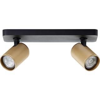 Marty vægspot, sand/guld/sort, 2 lyskilde