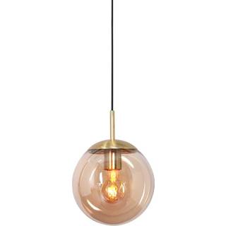 Bollique hængelampe, messing, Ø 25 cm, glas, 1 lyskilde, kugle