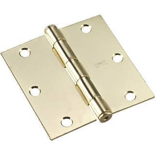 Richelieu 821BB ONDWAD FULL MORTISE Butt H?ngsel til indvendigt d?r Square Corner 3 1/2-tommer (89 mm) Messing Finish 2 Pack