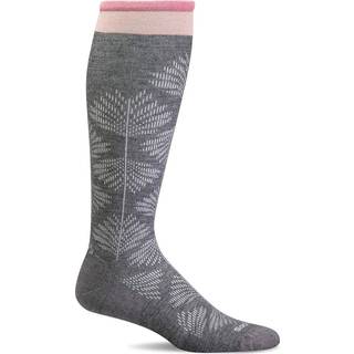 SOCKWELL Full Floral Charcoal (koksgrå) 15-20 mmHg Kompressionsstrømpe Str. 39/43