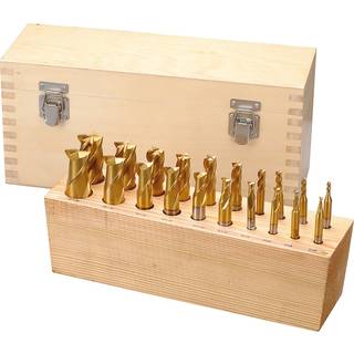 20 dele HSS TiN-belagte endefræsere