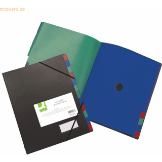 Q-connect sorteringsmappe A4 sort/flerfarvet