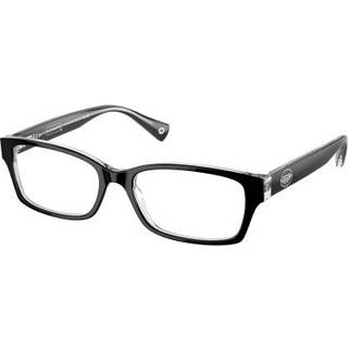 Coach HC6040 BROOKLYN 5728 52 Briller Kvinder Black - Black on Clear Crystal - 52mm