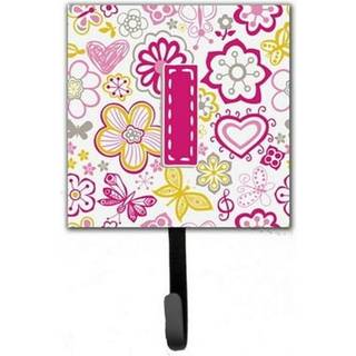 """" Caroline's Treasures CJ2005-ISH4 Brev I blomster og sommerfugle lyserød snor eller nøgleholder lille flerfarvet """"