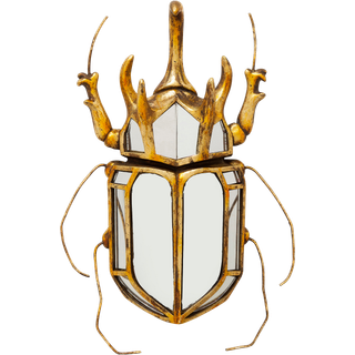KARE vægobjekt Beetle Spejl, polyresin, glas, guld