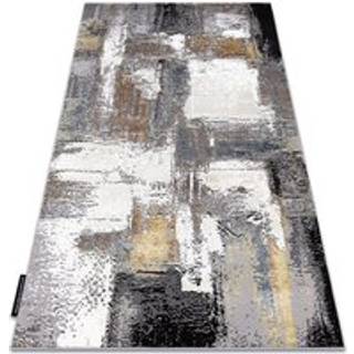 Tæppe DE LUXE moderne 633 Abstraktion - Strukturelle fløde / guld 120x170 cm