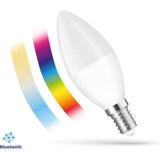 C38 kertepære LED 4,9W E14 - 230V, RGBW+CCT+DIM, Btm, Spectrum, Smart Easy, Smart - Dæmpbar : Via Smart Home