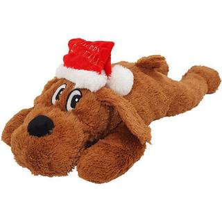 Plush Xmas dog brown, 42 cm