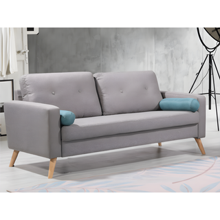 3-personers sofa TATUM i stof - Meleret grå