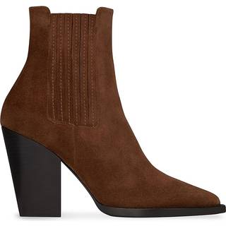 Saint Laurent Theo 95 suede ankle boots - brown - EU 36.5