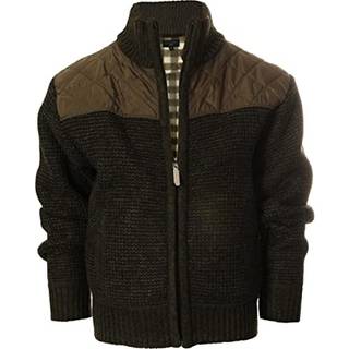 Gioberti -drenge strikket fuld lynlås cardigan sweater med blød børstet flanelforing olivenstørrelse 16