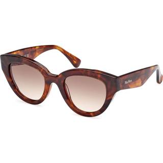 Max Mara Kvinde MM0077 GLIMPSE1 53F Solbriller Acetat Havana Brun Cat Eye Normal Skygge