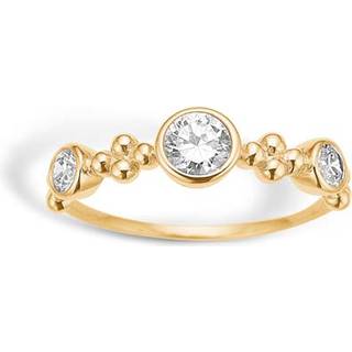 Blossom Copenhagen 9 kt guld ring med zirkon