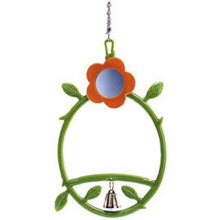 Blomstergynge m/klokke 17cm
