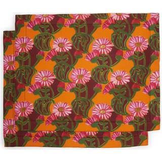 La DoubleJ Table Linens - 'Como Gerber' tablemat, set of two in multicolor 100% LINEN