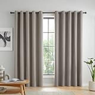 Catherine Lansfield Catherine Lansfield Grey Wilson Thermal Blackout Lined Eyelet Curtains