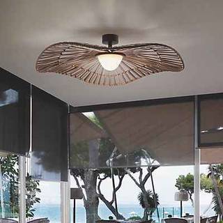 Bover udendørs loftlampe Mediterránia, brun, Ø 105 cm