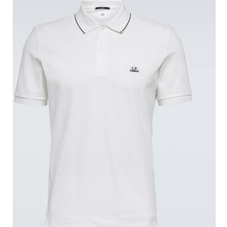 C.P. Company Cotton-blend piquÃ© polo shirt - white - EU 46