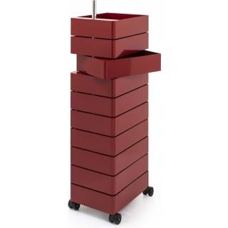 Magis 360 Container 10 Rullevogn Bordeaux