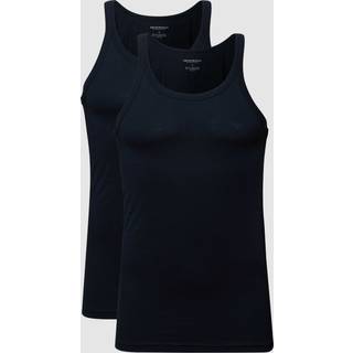 EMPORIO ARMANI Herren Tanktops blau Reine Baumwolle unifarben