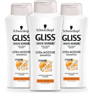 Gliss Shampoo Ultra Moisture 13,6 ounce (400 ml) (2 pack)